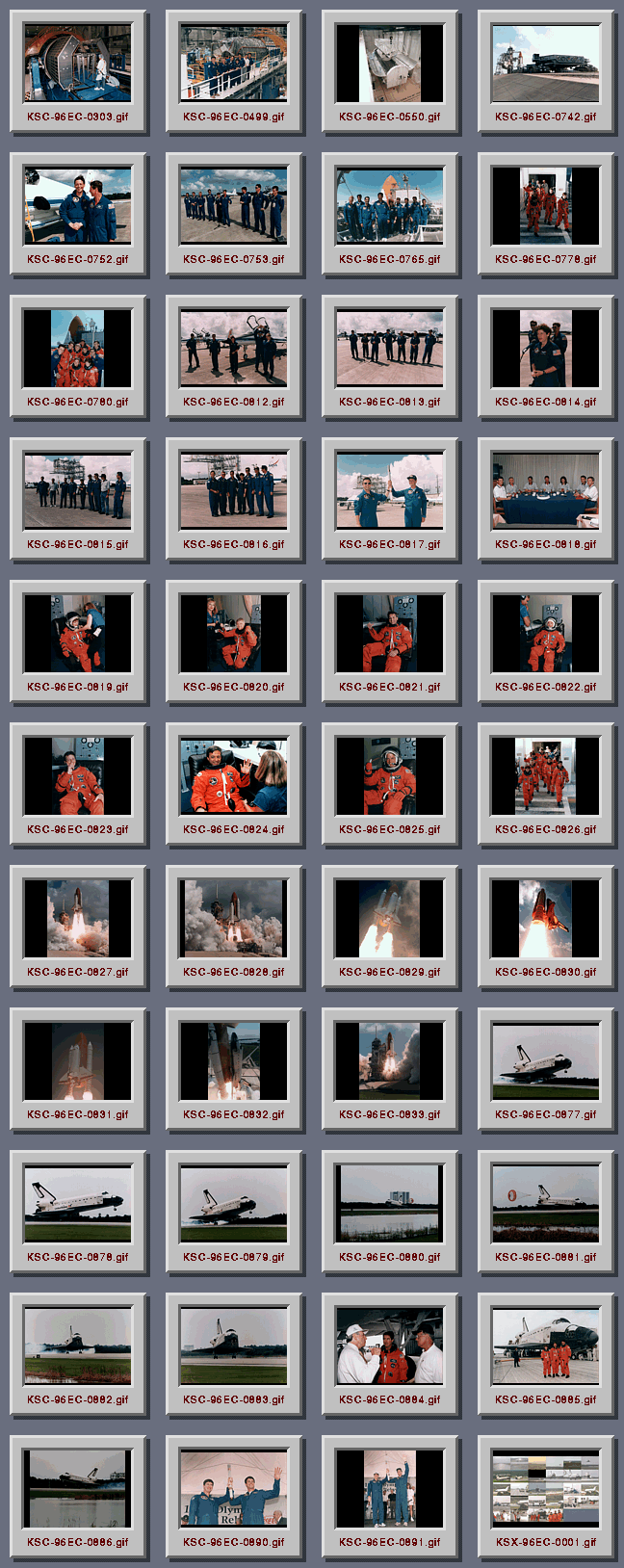 [STS-78 Contact Sheet]