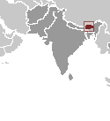 Location of Bhutan