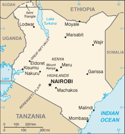 Map of Kenya