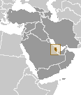 Location of Qatar