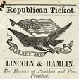 Detail from a Lincoln and Hamlin election ticket.