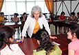 English Language Specialist Vivian Leskes Ward led seminars on techniques of teaching English language