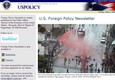 Screenshot of Foreign Policy Newsletter