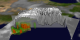 Hurricane Ignacio hits Baja, California on August 25, 2003.  Look beneath the clouds to see the rain structure that powers the storm.  Red is the heaviest rainfall.