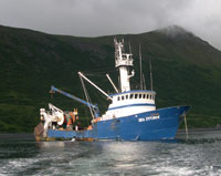 Commercial fishing boat