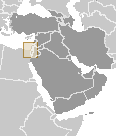 Location of Gaza Strip