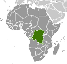 Location of Congo, Democratic Republic of the