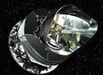 A graphic image that represents the Planck mission