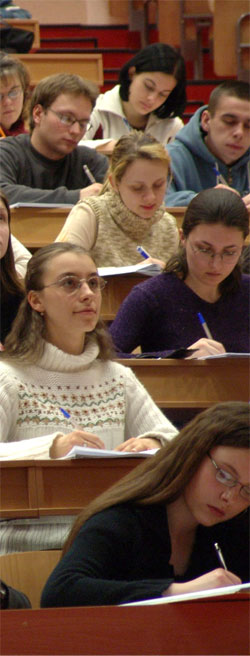 students in class
