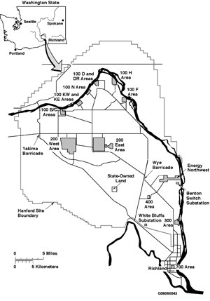 Hanford Site Map