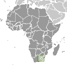 Location of Lesotho