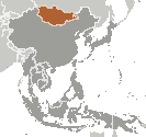 Location of Mongolia