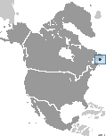 Location of Saint Pierre and Miquelon