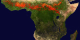 This animation shows fire activity in Africa during 2002.
