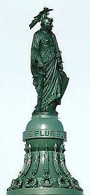 The Statue of Freedom on Its Pedestal