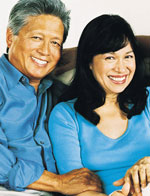 Image of older Hispanic male/female couple.