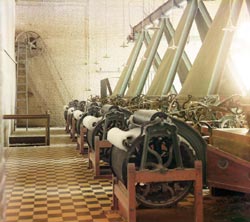 Cotton Textile Mill Interior. . .