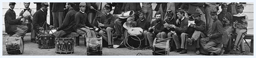 Washington, D.C. Drum Corps of 10th Veteran Reserve Corps at leisure.