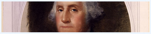 George Washington. Portrait by Gilbert Stuart c1929.