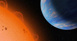 Artist's concept of a planet near its sun