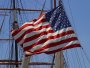 American Flag on Boat
