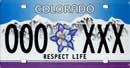 Columbine License Plate