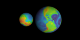 Comparing Mars to Earth in false color