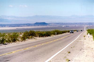 Historic Route 66 near Amboy Crater
