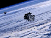 Artists rendition of the solar panels on one of the STEREO spacecraft being deployed