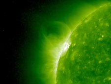 STEREO spacecraft image of a coronal mass ejection (CME)