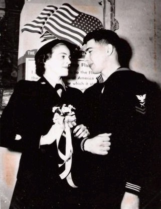 A photo of the first Coast Guard couple