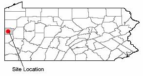 Map of New Castle, PA