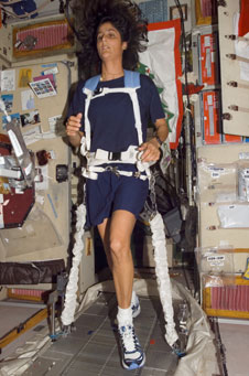 Sunni Williams on International Space Station