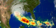 Hurricane Rita rain accumularion from Sept 24, 2005 at 07:45 GMT