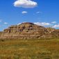 Geologic formations near Lance Creek, Wyoming.