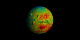 False color (epithermal neutron) view of Mars at the equator