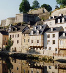 A view of the Grund in Luxembourg
