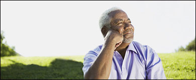 Photo: A smiling man