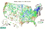 Streamflow Map of the United States