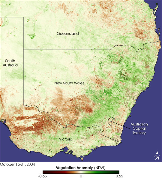 Dry Spring in Eastern Australia