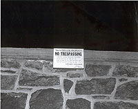 No Trespass Wall Sign at Girard College, 1965