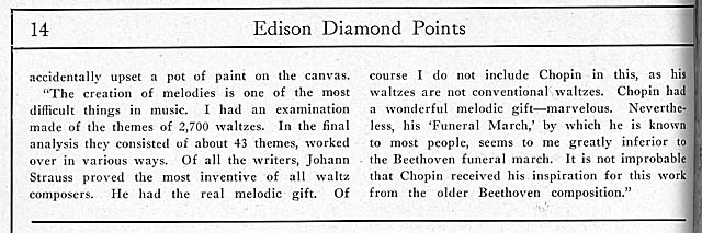 New Aspects on the Art of Music: From an Interview with Mr. Edison Appearing in the April issue of The Etude