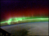 Photographs of Auroras from Space