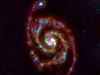 Three-colour far-infrared image of M51, the 'whirlpool galaxy'.