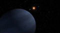 Artist concept of 4 of 5 planets in the 55 cancri system