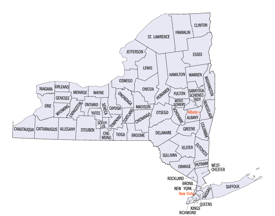 New York map