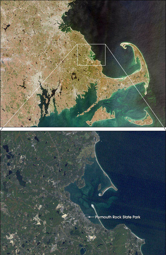 Plymouth, Mass. from Landsat and MISR