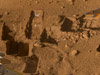 Several of the trenches dug by NASA's Phoenix Mars Lander are displayed.