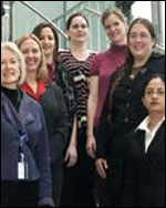 Photo: Myra Tucker (second from the left) stands with Tribal colleagues