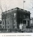 Weather Bureau building in Springfield, fall 1906.  Photo courtesy of the Sangamon Valley Collection, Lincoln Library.